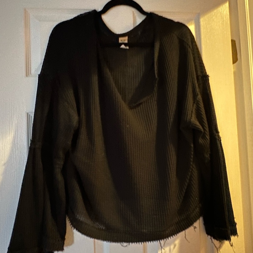 We The Free Dark Knit Top
